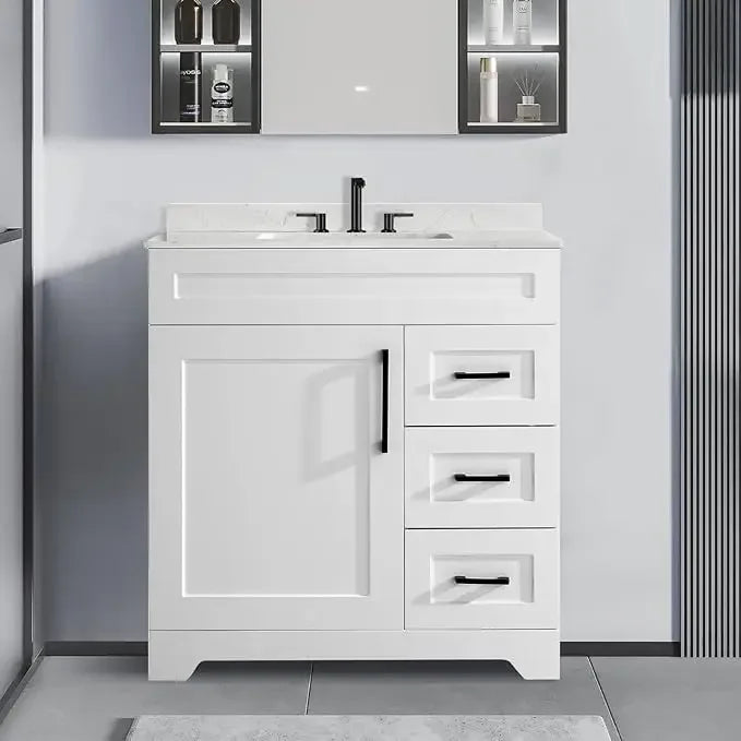 Bathroom Vanity with Sink,Undermount Ceramic Sink