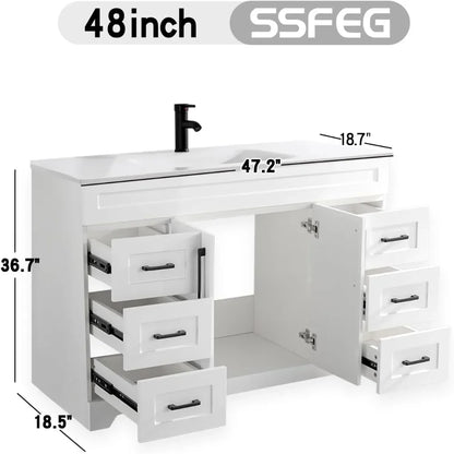Bathroom Vanity with Sink,Undermount Ceramic Sink