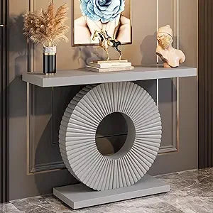 40 Inch Wood Entryway & Sofa Table/Contemporary Accent Table for Living Room