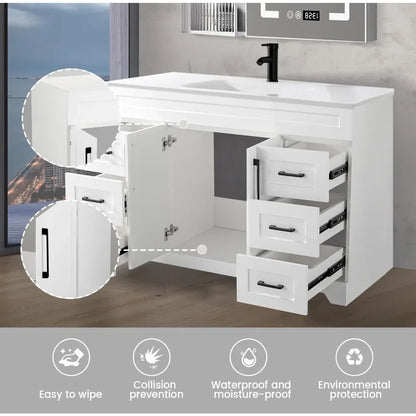 Bathroom Vanity with Sink,Undermount Ceramic Sink