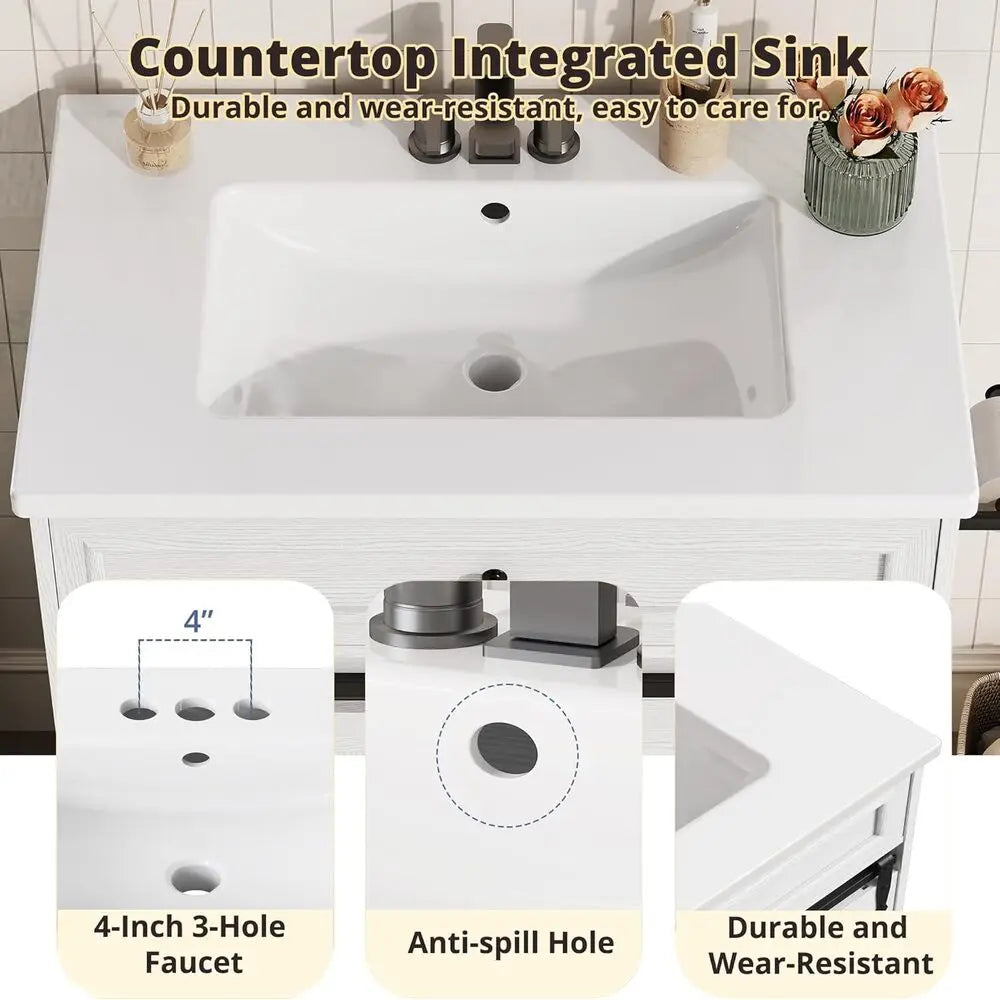 30" Bathroom Vanity with Sink