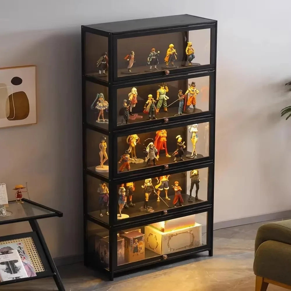 5-Tier Curio Display Cabinet, Storage