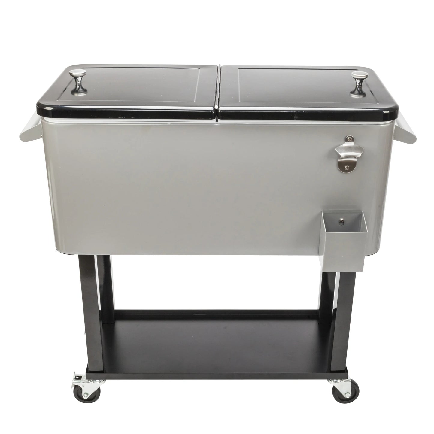 80QT Classic Fashion Iron Cooler with Shelf for Outdoor