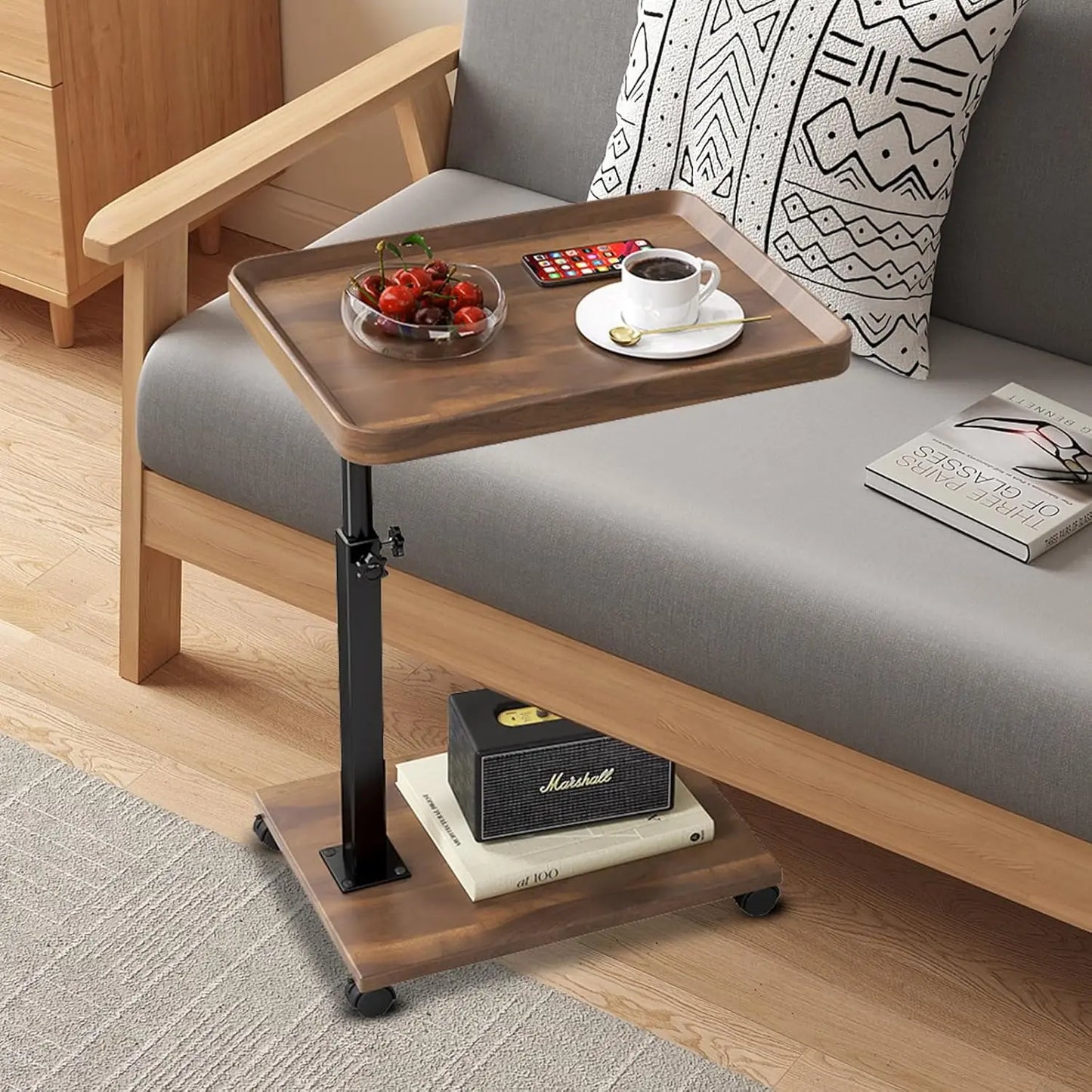 Mobile Coffee Table Simple Small Square Table