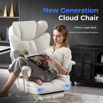 Wide Ergonomic Executive with Footrest,High Back Lumbar Support