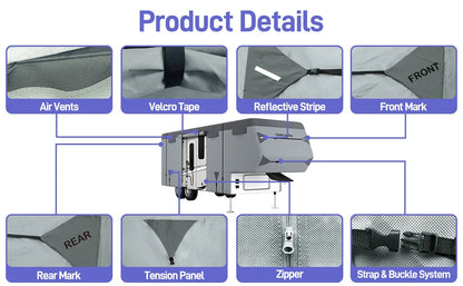 Top Anti-UV Waterproof Breathable Camper Covers