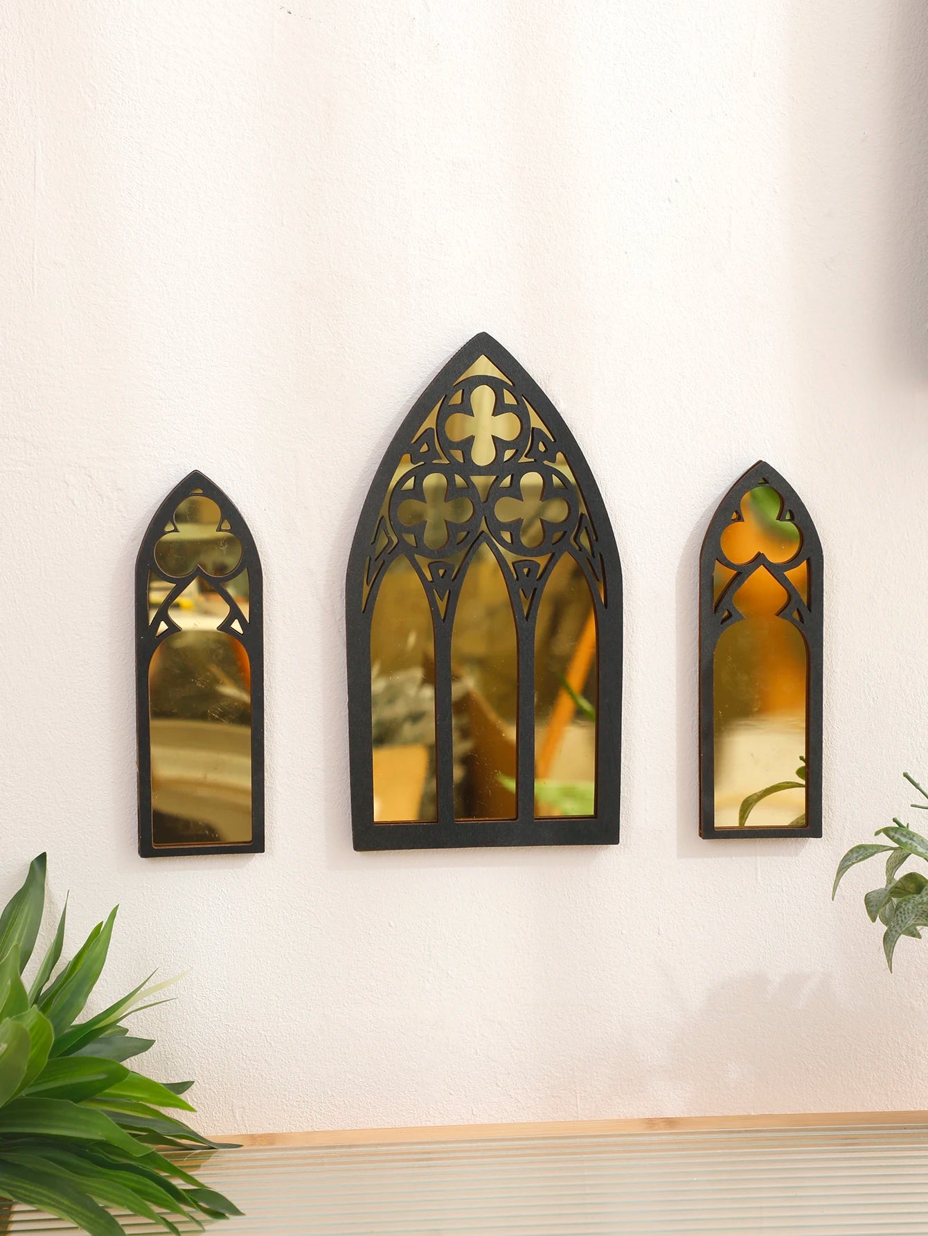 3 Pcs Wall Decor Home Decorative Mirrors