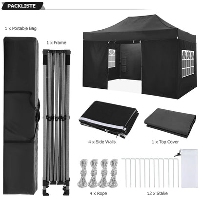 10x15 Heavy Duty Pop up Canopy Tent