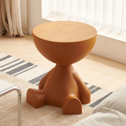 Living room sofa side table table, round side table