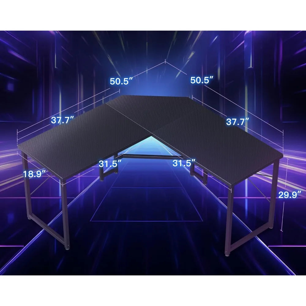 L Shaped Corner Gaming-Desk for Home Office