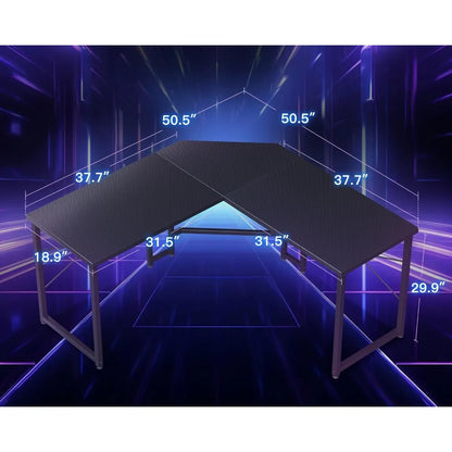 L Shaped Corner Gaming-Desk for Home Office
