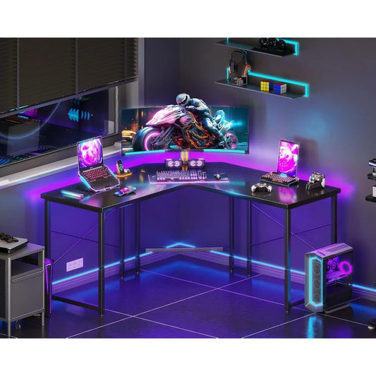 L Shaped Corner Gaming-Desk for Home Office