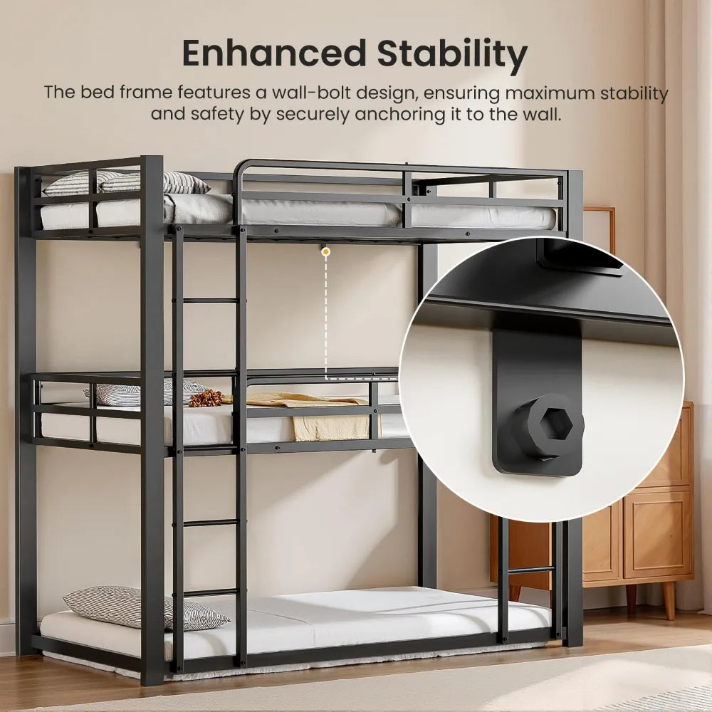 Twin Size Metal Frame with Ladder