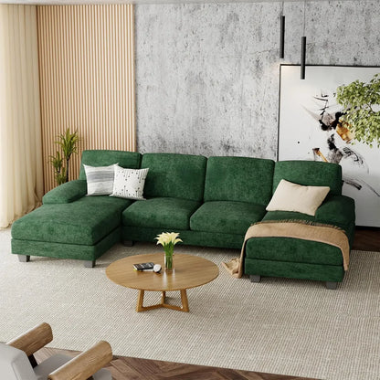 Convertible Sofa , 4 Seat Sofa Set for Living Room U-Shaped