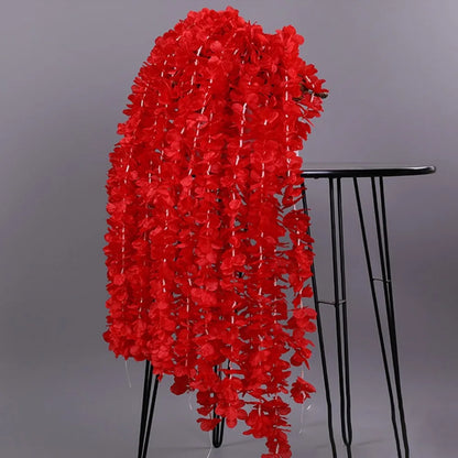 10 Pcs Artificial Cherry Blossom Flowers Vine