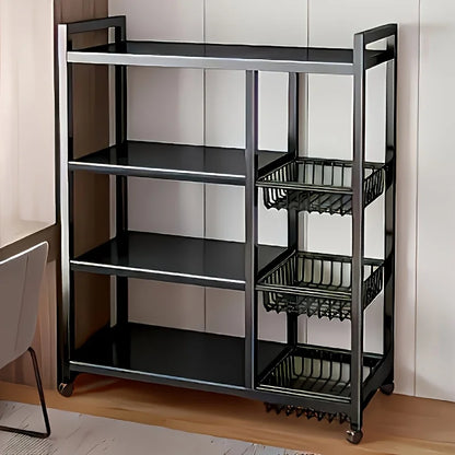 New Heavy-Duty Faridabio 4-Tier Freestanding Shelf with 3 Baskets.