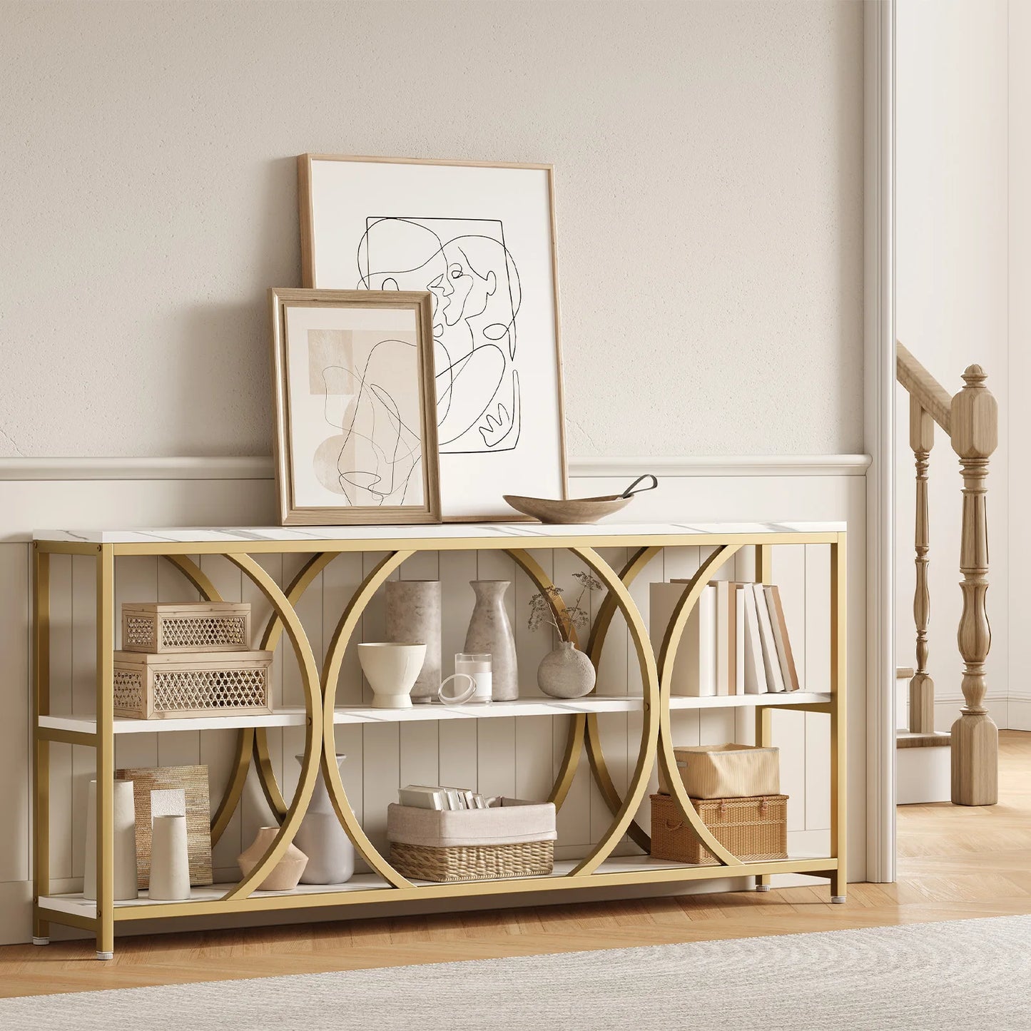 Extra Long Entryway Table Modern Console Table,70.8 Inch