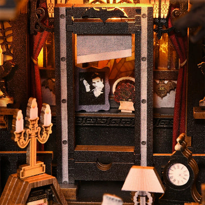 Wednesday Halloween Bookshelf Dollhouse