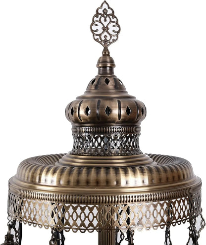 Moroccan Mosaic Standing Lamp 9 Globe