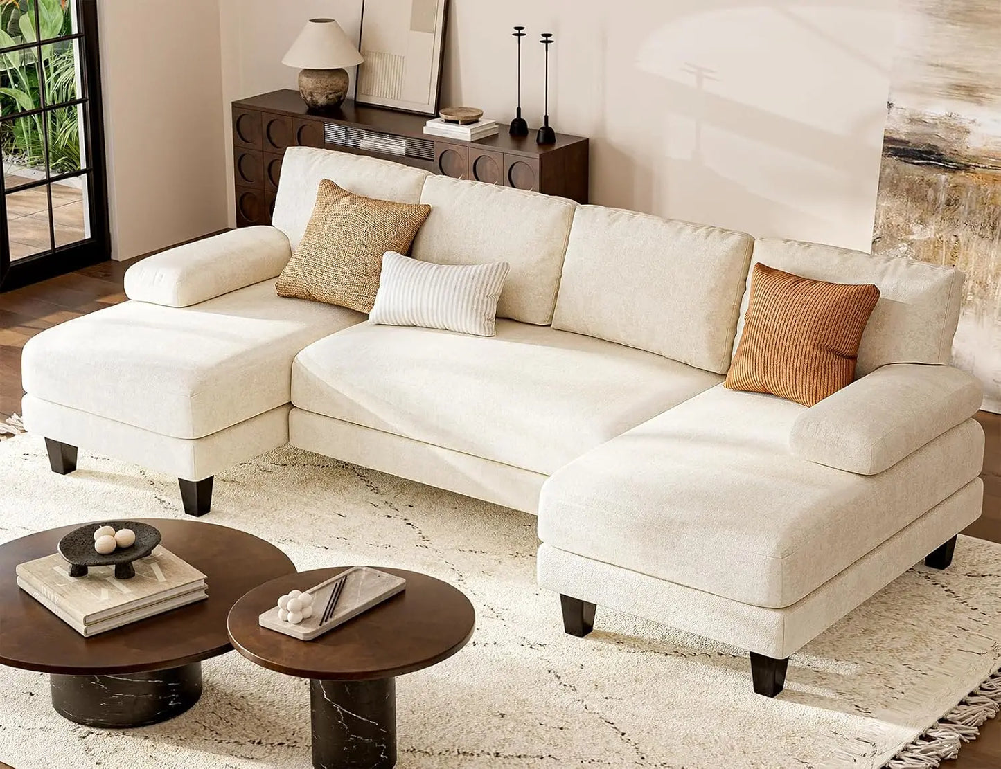 U Shaped Sectional Couches for Living Room