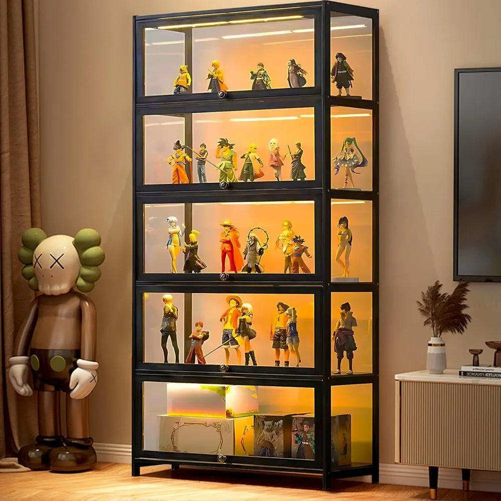 5-Tier Curio Display Cabinet, Storage