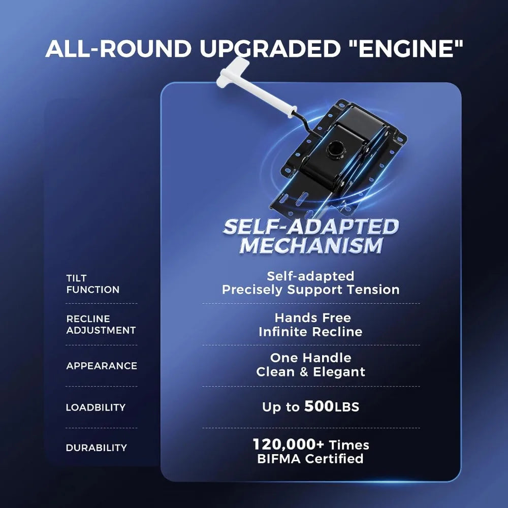 Wide Ergonomic Executive with Footrest,High Back Lumbar Support