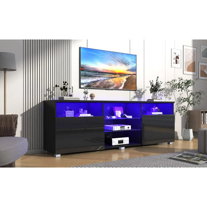 75/80 inch TV High Glossy TV Entertainment Center