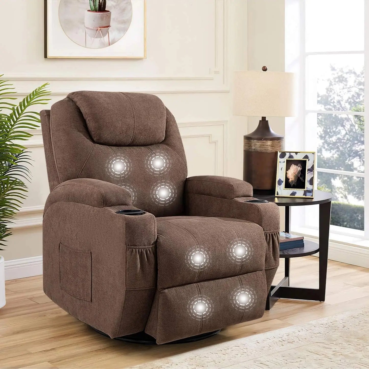 Recliner Chair with Massage Ergonomic Lounge Chair