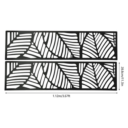 Metal Privacy Fence Screen with Freestanding Decorative Room Divider