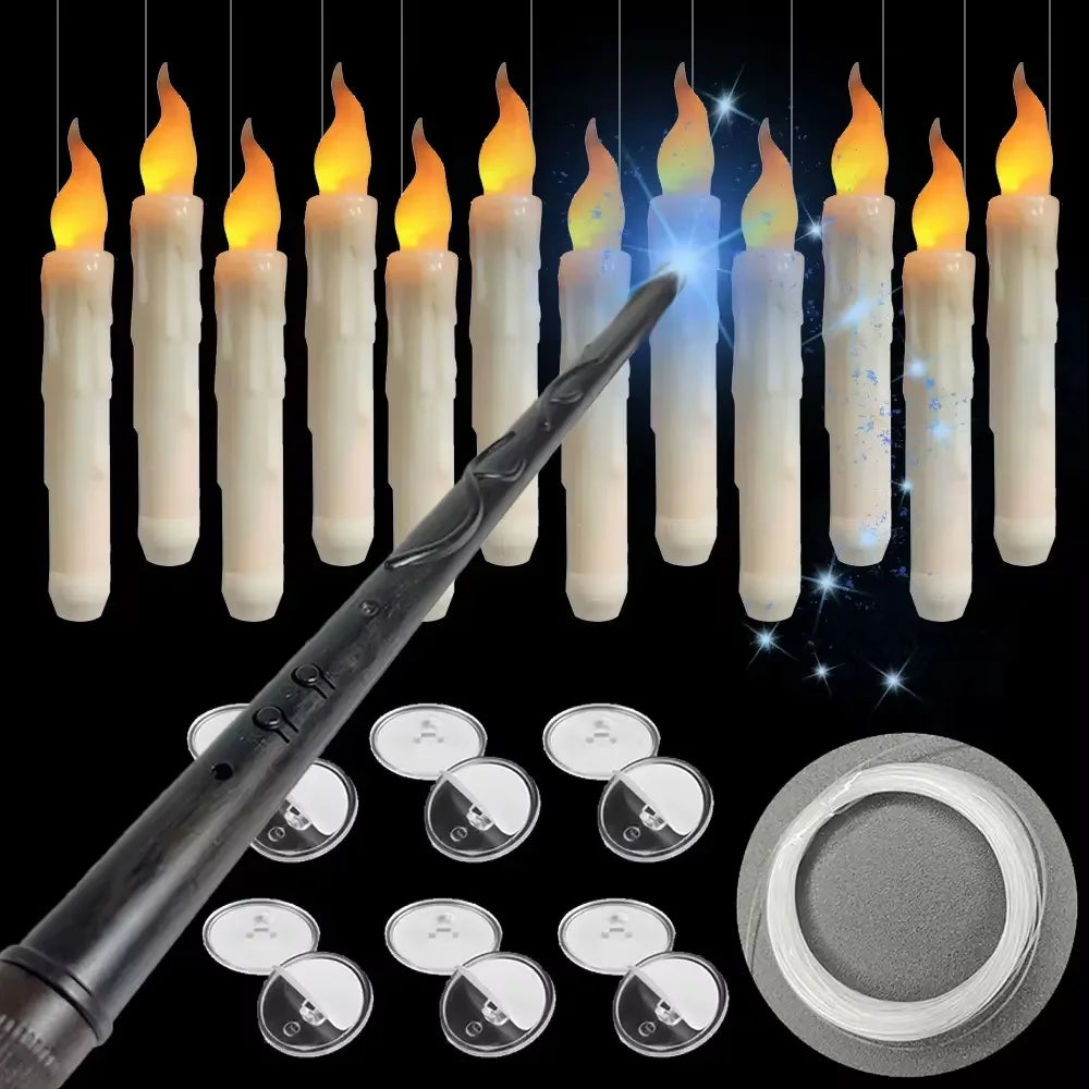 Remote Battery Operated Floating Candles Magic Wand