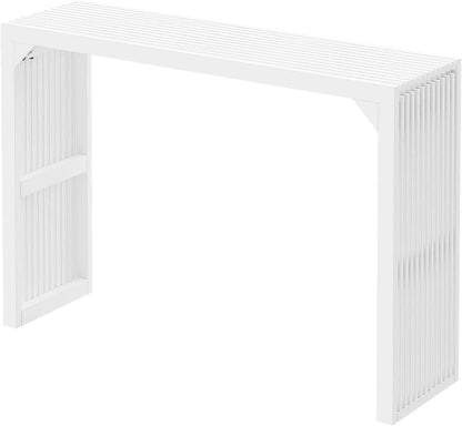 46" Solid Wood Console Table Behind Couch,