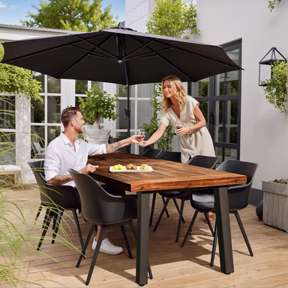Wood Dining 6 Person Indoor Outdoor