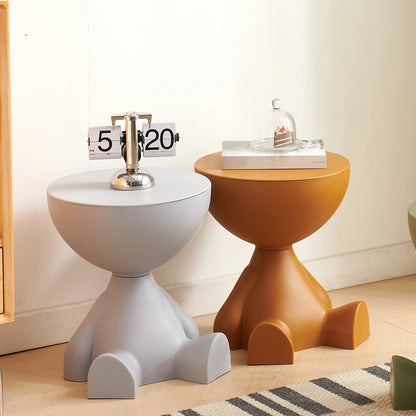 Living room sofa side table table, round side table