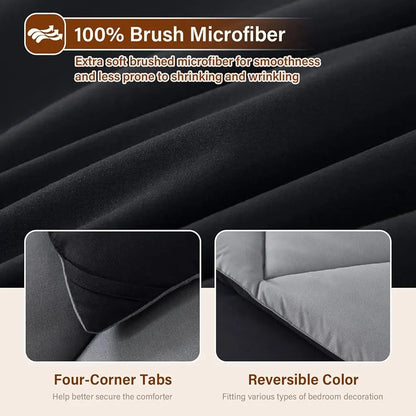 2/3pcs Reversible Breathable Comforter Set