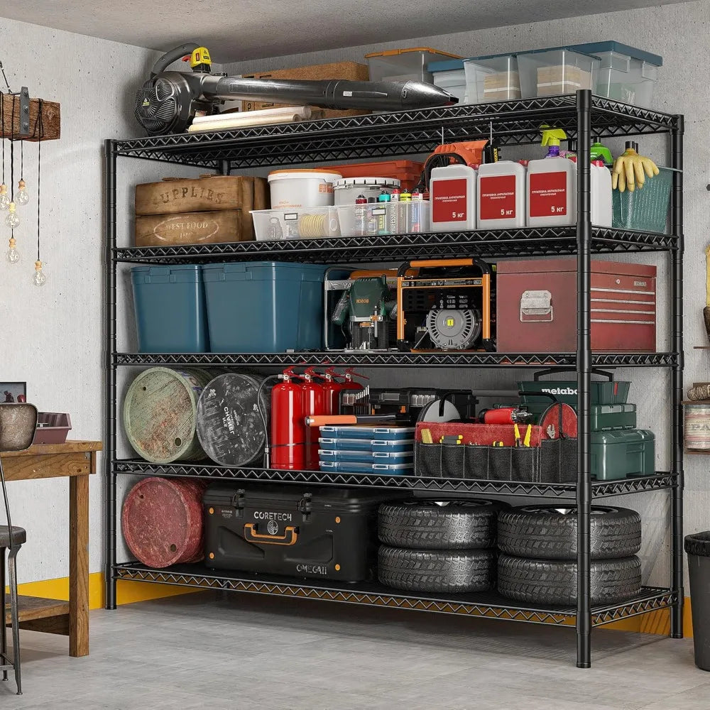 85.7"H Storage Shelves 2998LBS Metal Shelving