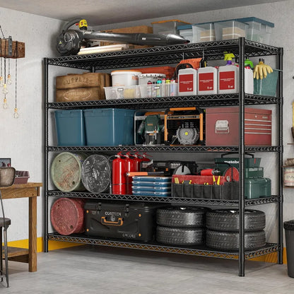 85.7"H Storage Shelves 2998LBS Metal Shelving