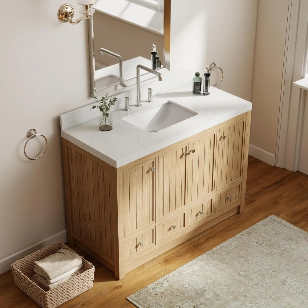 48" Modern Wood Bathroom Vanity with Sink