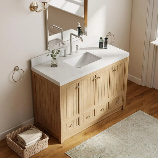 48" Modern Wood Bathroom Vanity with Sink