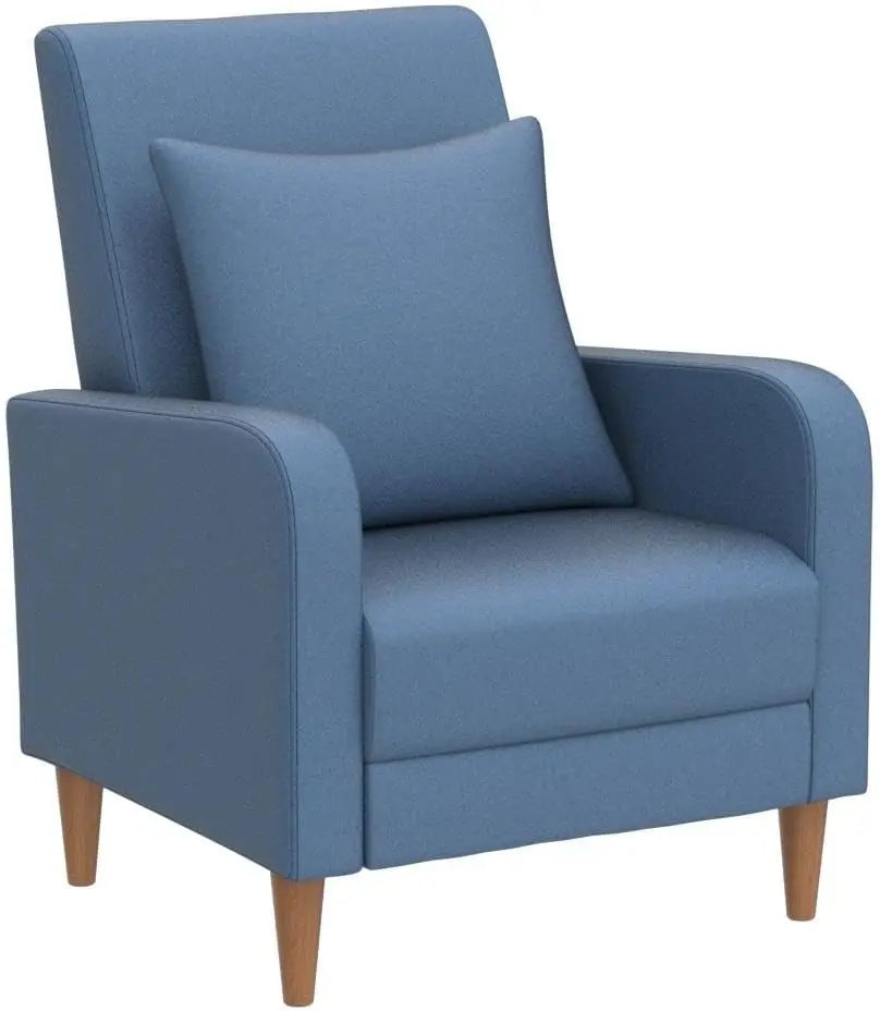 Modern Upholstered Accent Chair Armchair with Pillow