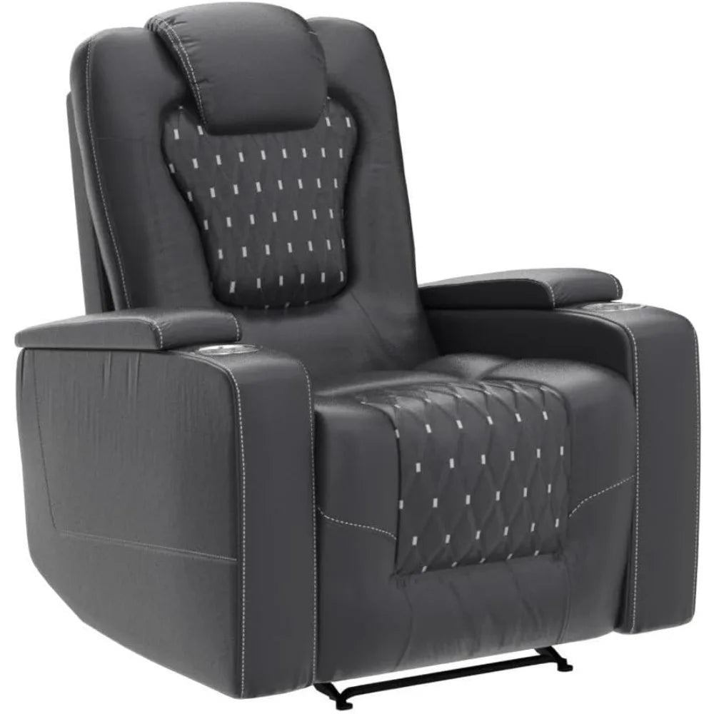 Set of 3, Electric Soft Leather Reclining