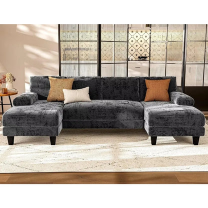 U Shaped Sectional Couches for Living Room