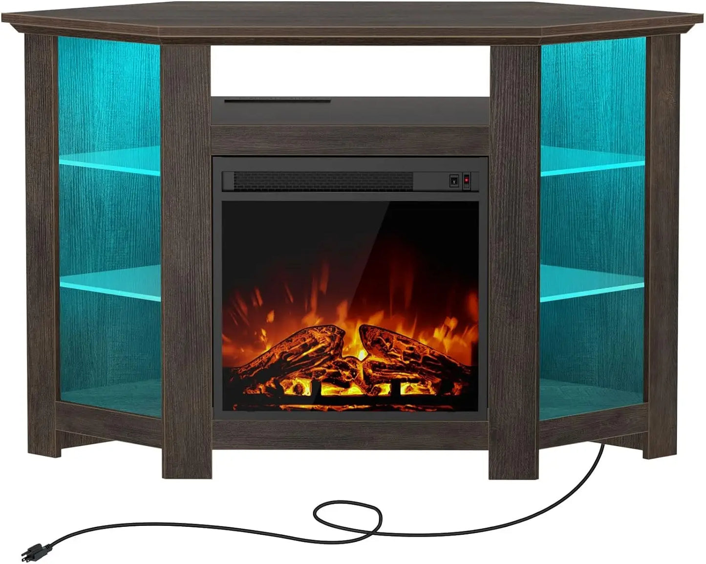 47 Inch TV Stand with Fireplace