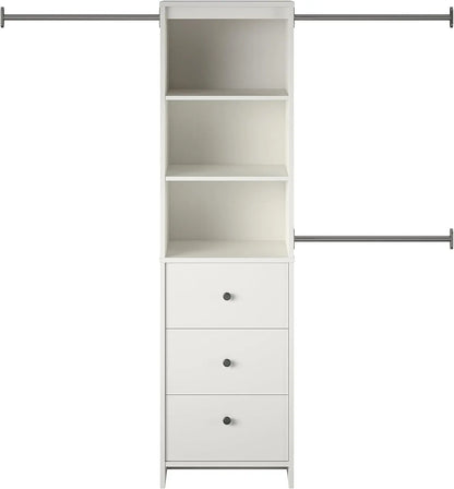 Beckett Closet Storage Organizer In White
