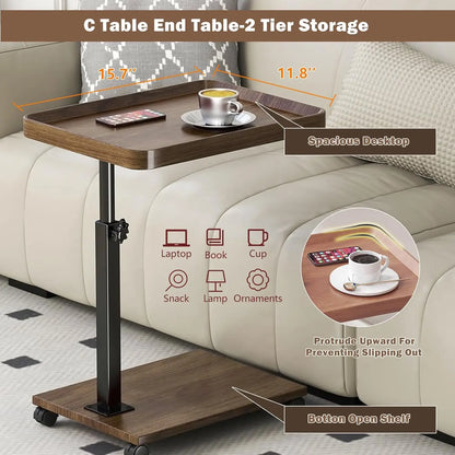 Mobile Coffee Table Simple Small Square Table