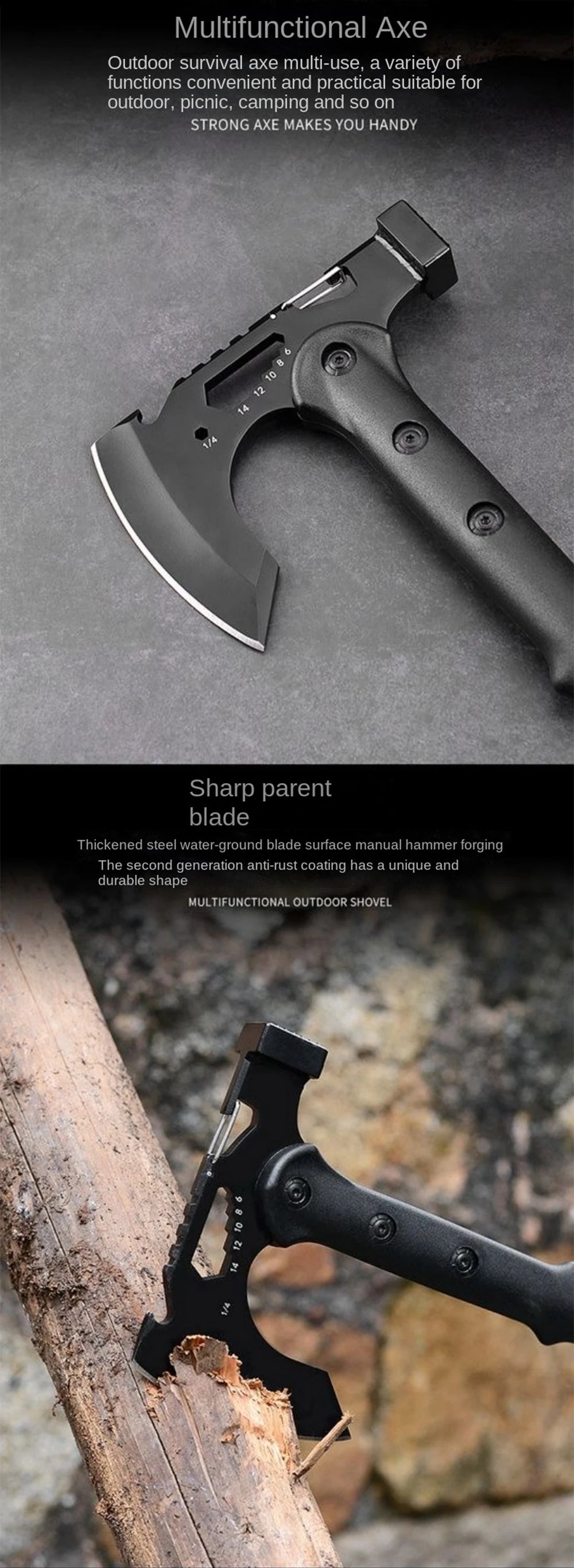 Outdoor Camping Axe - Multi-function Raw Tools