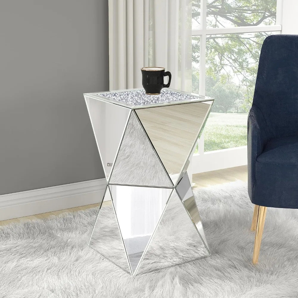 Glass Decorative Side Table for Living Room
