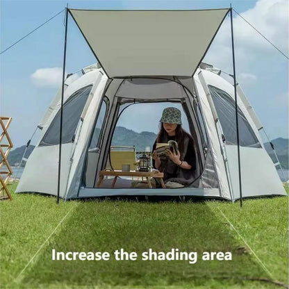 Portable Windproof tents for 4 person family tent