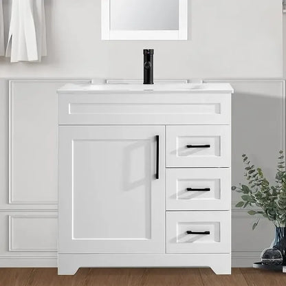 Bathroom Vanity with Sink,Undermount Ceramic Sink
