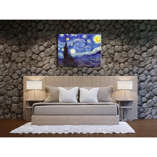 Large Van Gogh Starry Night Oil Painting Canvas Print