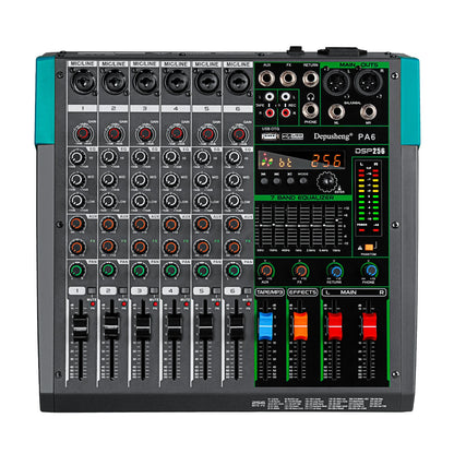 6/8/12/16 Channels Audio Sound Mixer